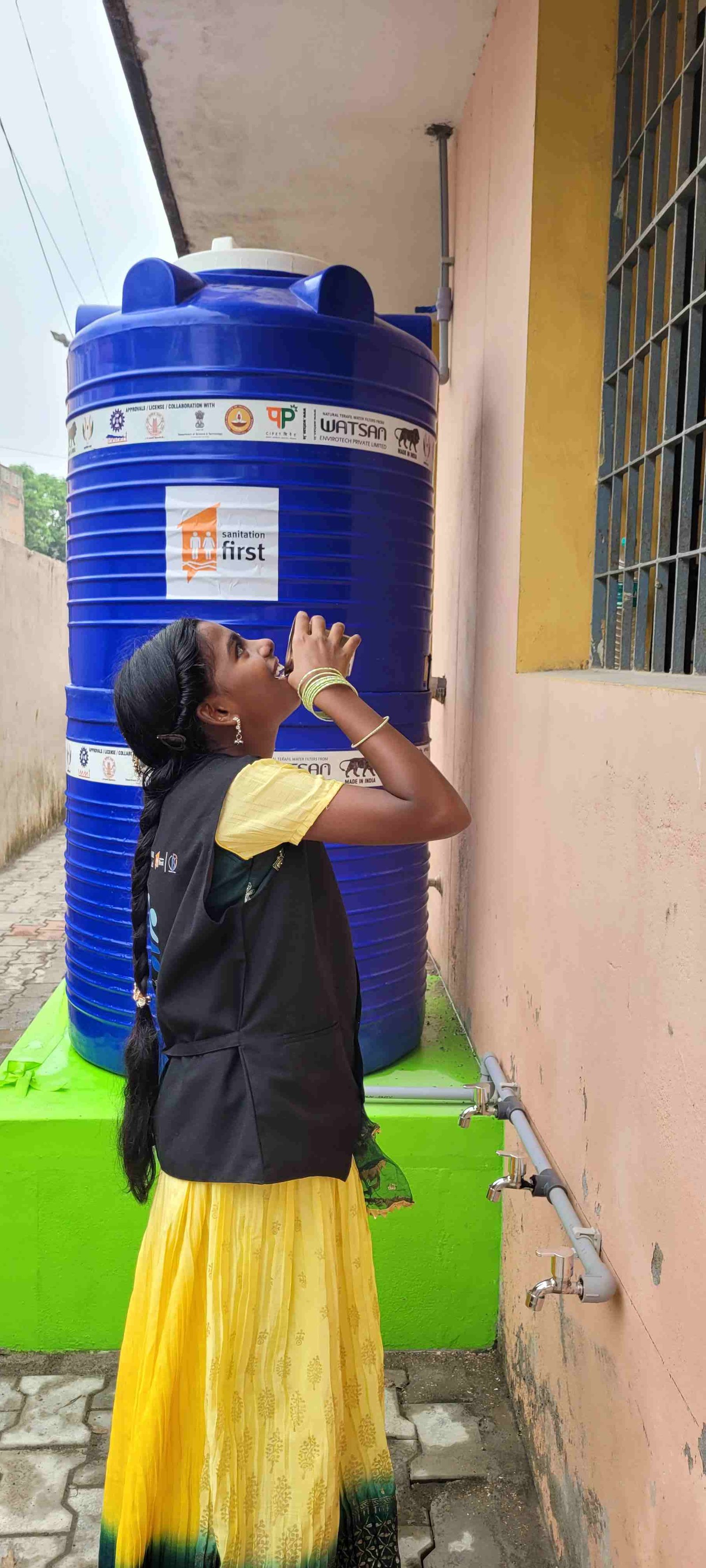 Safe drinking Water for vulnerable children in schools and anganwadis (500 Litres)